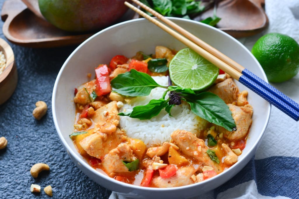 Mango Thai Chicken - Home Sweet Table - Healthy, fresh, and simple ...