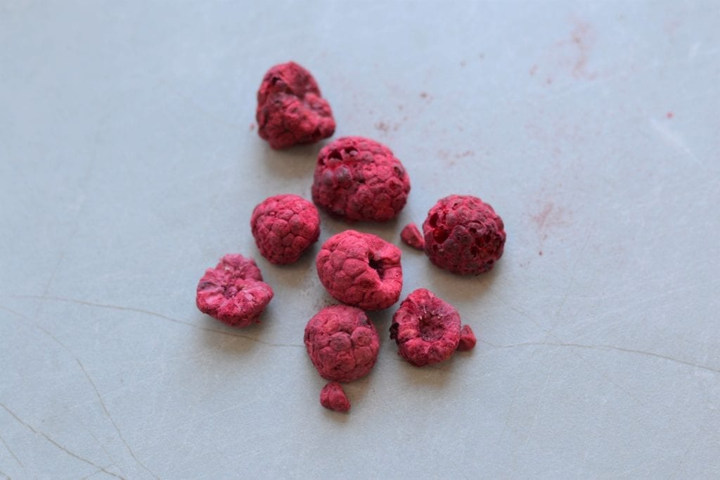 freeze dried raspberries