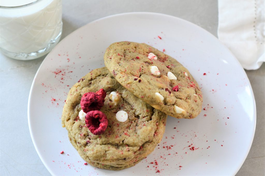 white chocolate raspberry cookies