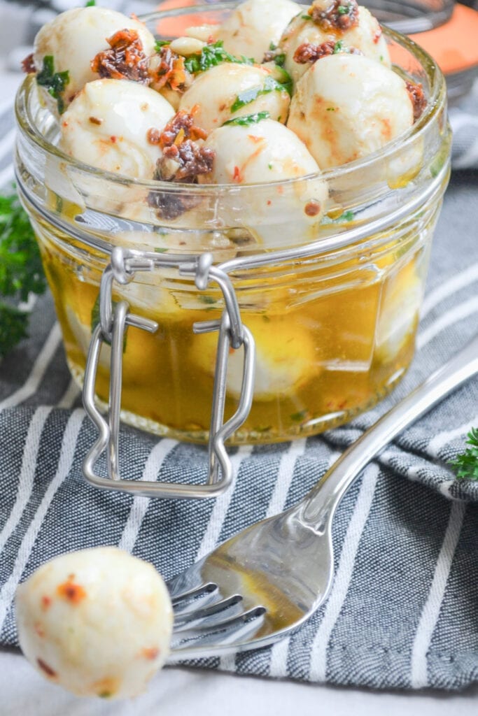 marinated mozzarella