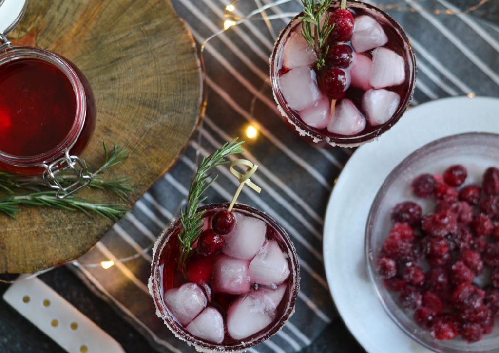 cranberry vodka spritzer