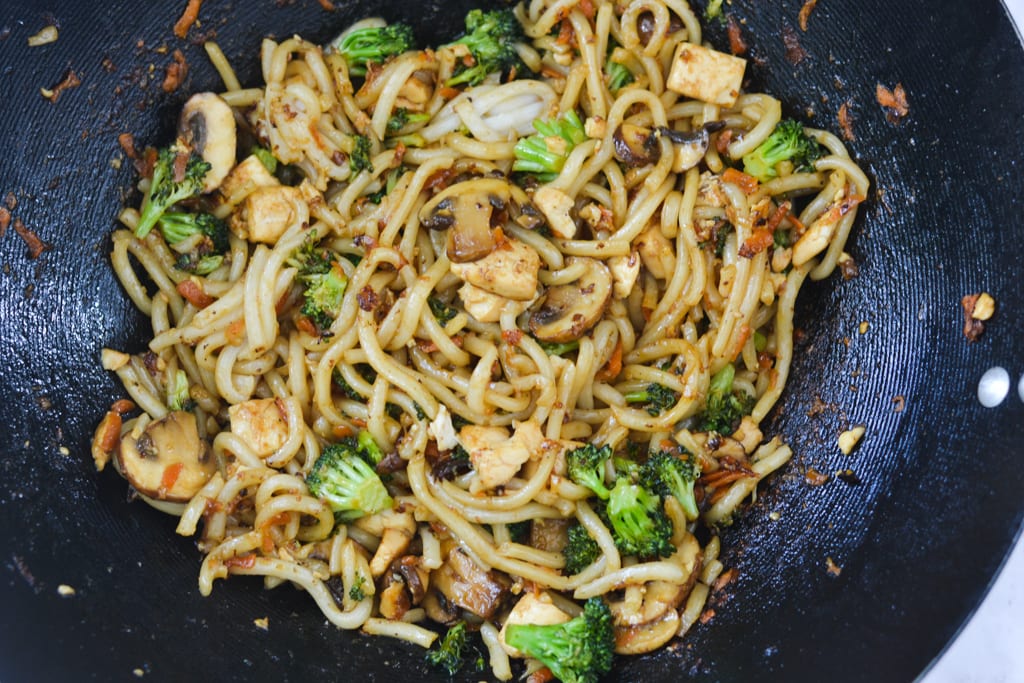 udon noodles with tofu