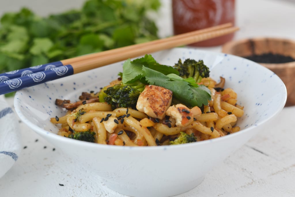 udon noodles with tofu