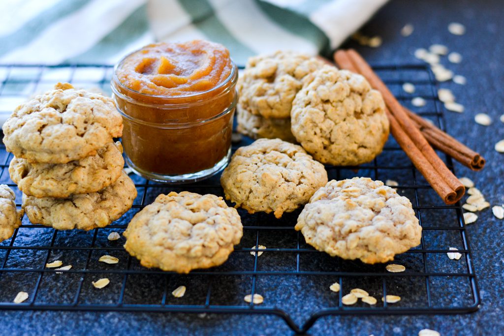 Apple Butter Oatmeal Cookies 