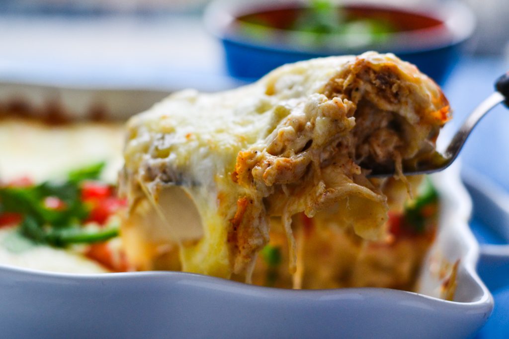 stacked enchiladas