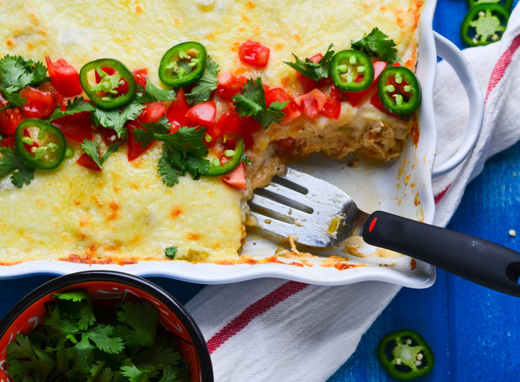 stacked enchiladas