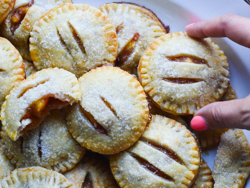 mini peach pies